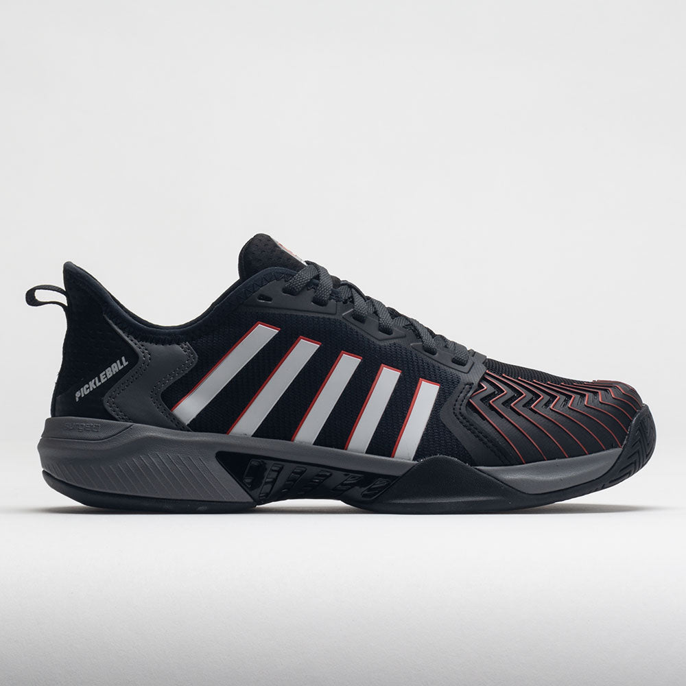 K-Swiss Pickleball Supreme Men's  Jet Black/Steel Gray/Spicy Orange